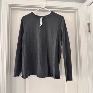 Lululemon Organic Cotton Crewneck XL Oil Grey | Like New Athleisure Top